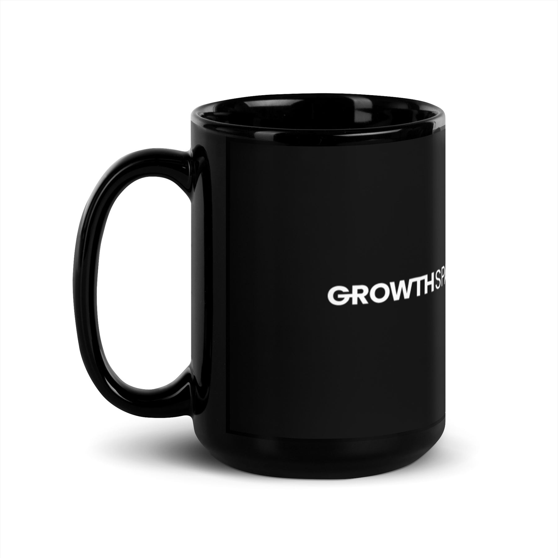 Growth Spark Black Glossy Mug